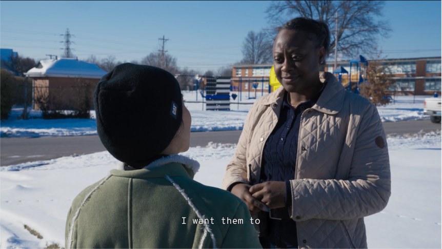 Screenshot of the Christopher Bond Behind the Badge video.
